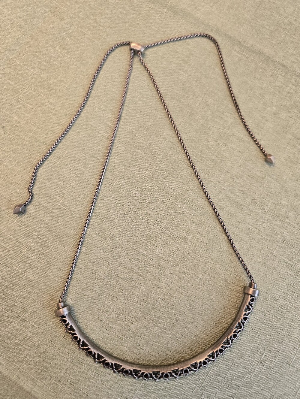 Kendra Scott Lucy Choker Antique Silver - Picture 3 of 6